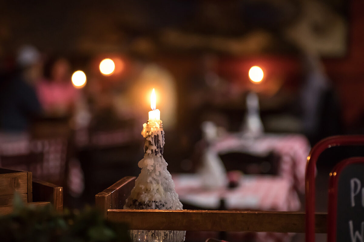 candlelight dinner at pizza villa in lagrange, georgia