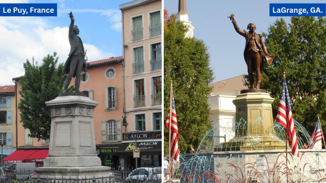 Le-Puy-France-lafayette-statue-visit-lagrange-georgia