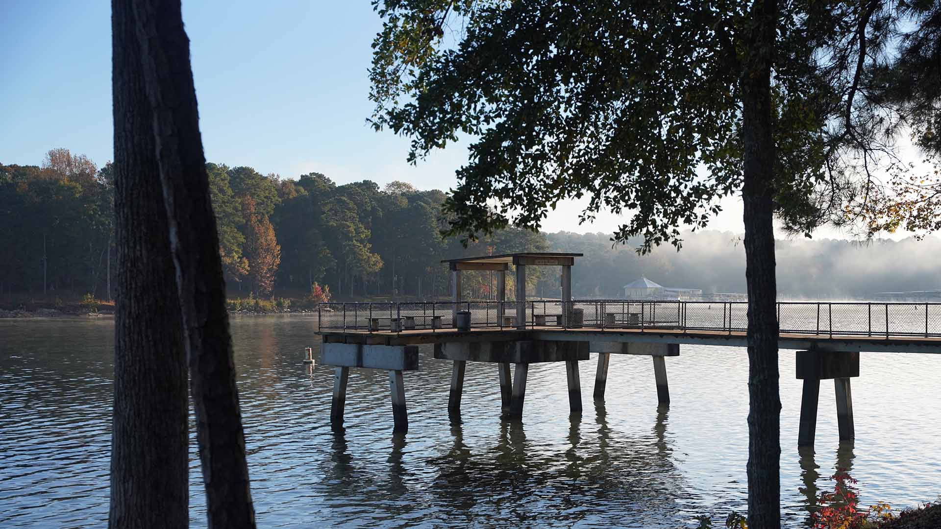 The fishing pier at McGee Bridge Park on West Point Lake - Visit LaGrange, Georgia
