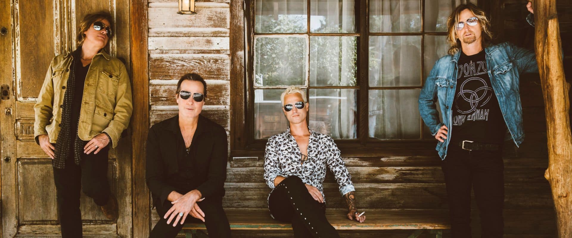 Stone Temple Pilots pose for a photo - performing at Sweetland Amphitheatre in LaGrange, Georgia in 2025.